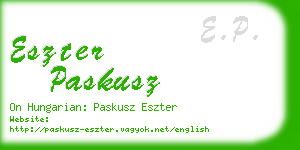 eszter paskusz business card